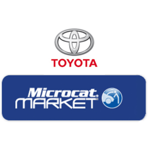 Toyota Microcat EPC [2025] Online Parts Catalog interface displaying genuine parts and accessories.