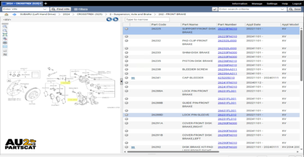 Subaru Snap-On EPC Online Parts Catalog [2025] - Image 5